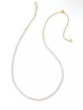 Kendra Scott Lolo Gold Chain with Cream Pearl Necklace